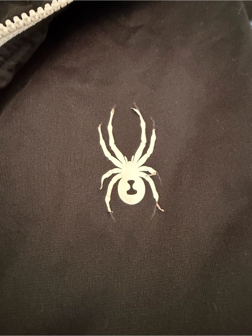 Spyder Black Jacket with White Spider Logo